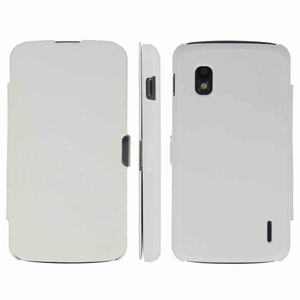 Telef Acc Funda Flip Case Lg E960 Nexus 4 Blanco